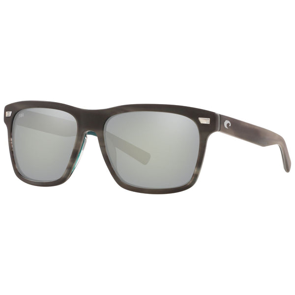 Costa del Mar Aransas Sunglasses in Matte Black and Gray Silver Mirror 580g