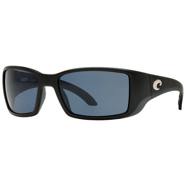 Costa Skimmer Sunglasses, Gray 580P, Matte Black