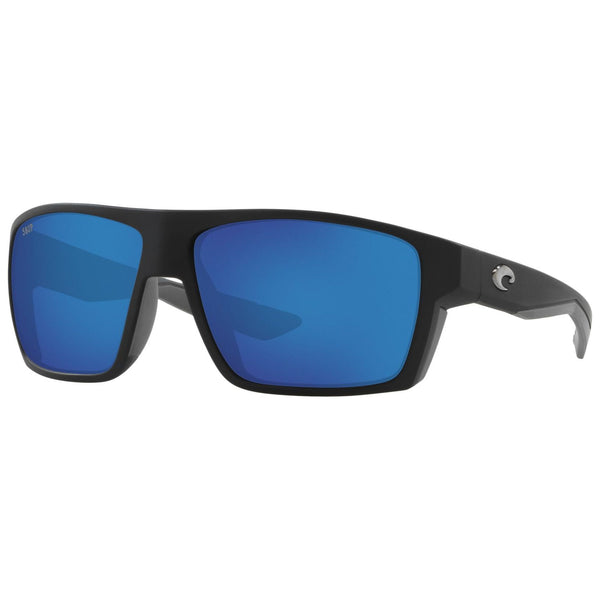 Costa del Mar Bloke Sunglasses in Matte Black and Blue Mirror