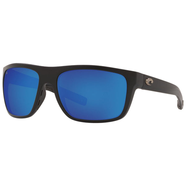 Costa del Mar Broadbill Sunglasses Matte Black and Blue Mirror 580g