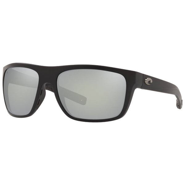 Costa del Mar Broadbill Sunglasses Matte Black and Gray Silver Mirror 580g