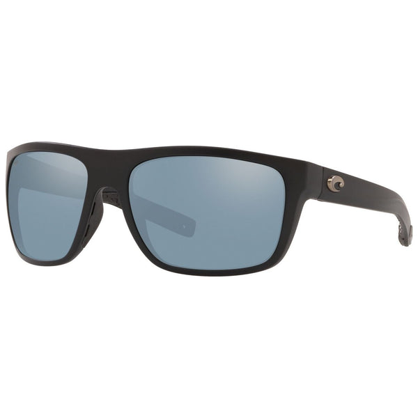 Costa del Mar Broadbill Sunglasses Matte Black and Gray Silver Mirror
