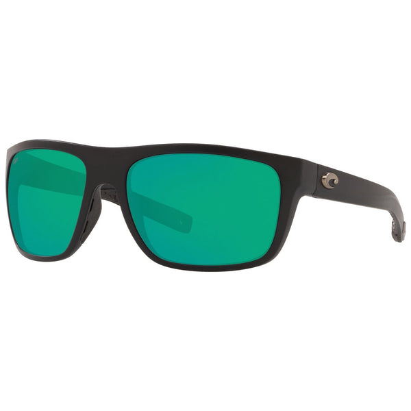 Costa del Mar Broadbill Sunglasses Matte Black and Green Mirror