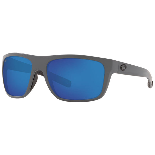 Costa del Mar Broadbill Sunglasses Matte Gray and Blue Mirror