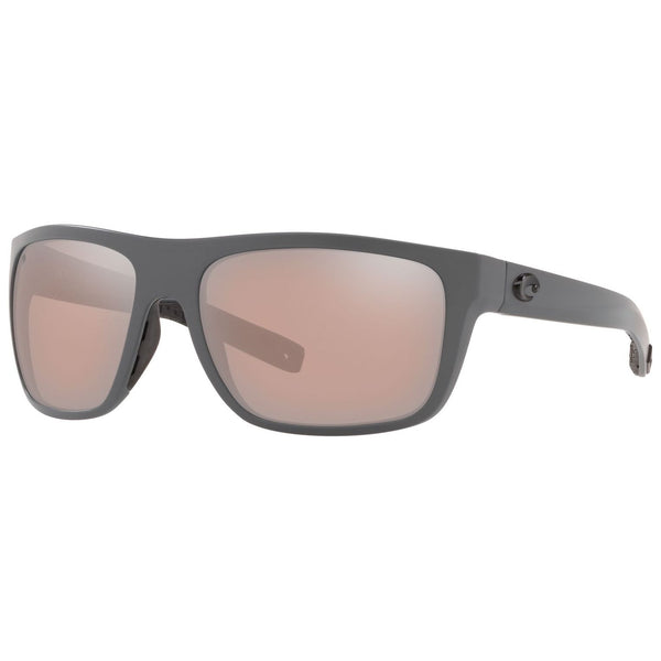 Costa del Mar Broadbill Sunglasses Matte Gray and Copper Silver Mirror 580g