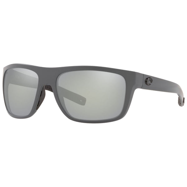 Costa del Mar Broadbill Sunglasses Matte Gray and Gray Silver Mirror 580g