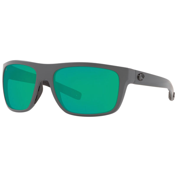 Costa del Mar Broadbill Sunglasses Matte Gray and Green Mirror 580g