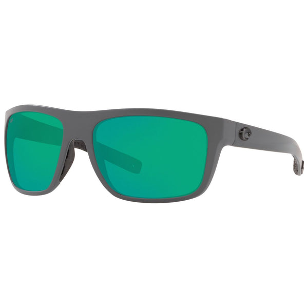 Costa del Mar Broadbill Sunglasses Matte Gray and Green Mirror