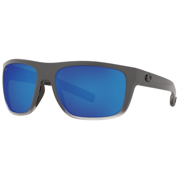 Costa del Mar Broadbill Sunglasses Matte Fog Gray and Blue Mirror 580g
