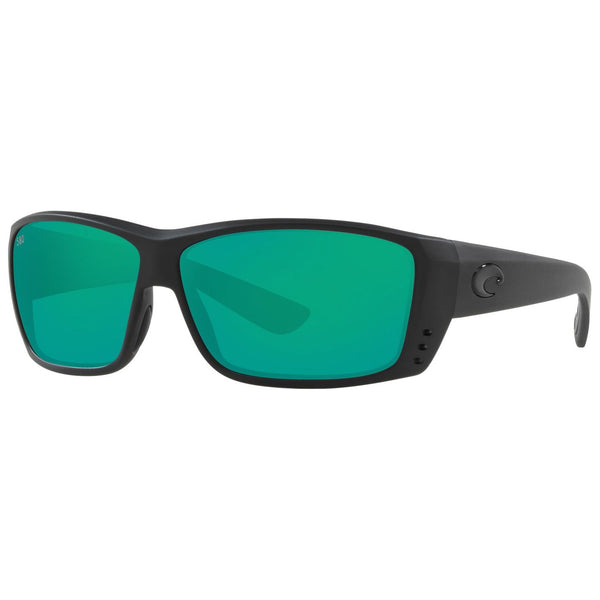 Costa del Mar Cat Cay Sunglasses in Blackout and Green Mirror 580g