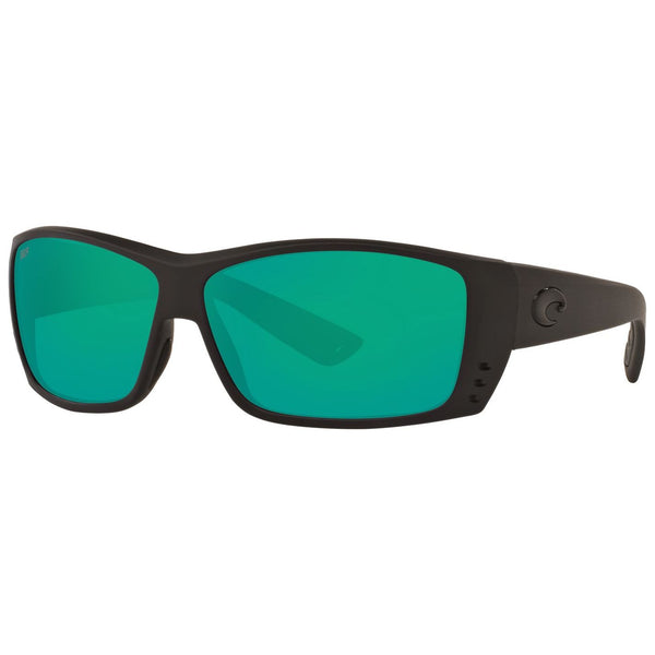 Costa del Mar Cat Cay Sunglasses in Blackout and Green Mirror lenses