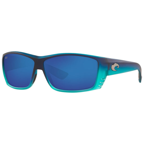 Costa del Mar Cat Cay Sunglasses in Matte Caribbean Fade with Blue Mirror lenses