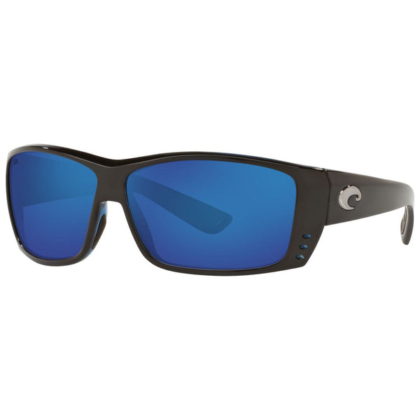Costa del Mar Cat Cay Sunglasses in Gloss Black with Blue Mirror 580g lenses