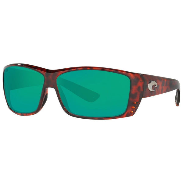 Costa del Mar Cat Cay Sunglasses in Tortoiseshell with Green Mirror 580g lenses