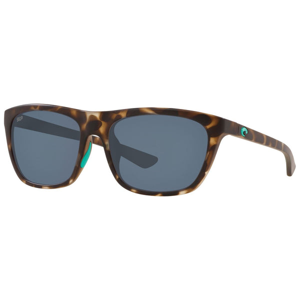 Costa del Mar Cheeca Sunglasses in Matte Shadow Tortoiseshell and Gray lenses