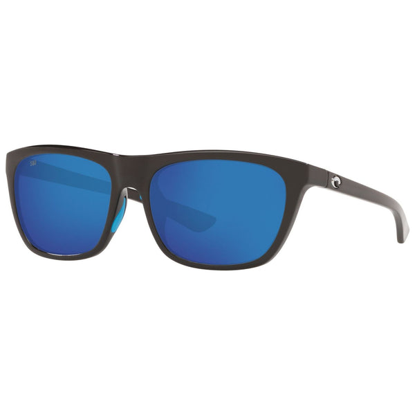 Costa del Mar Cheeca Sunglasses in Gloss Black and Blue Mirror 580g lenses