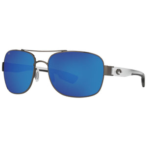 Costa del Mar Cocos Sunglasses in Gunmetal and Crystal Temples Blue Mirror