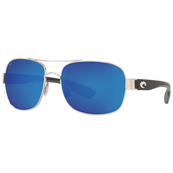 Costa del Mar Cocos Sunglasses in Palladium and Blue mirror