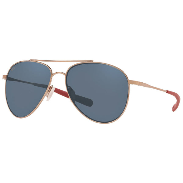 Costa del Mar Cook Sunglasses in Rose Gold and Gray 580p