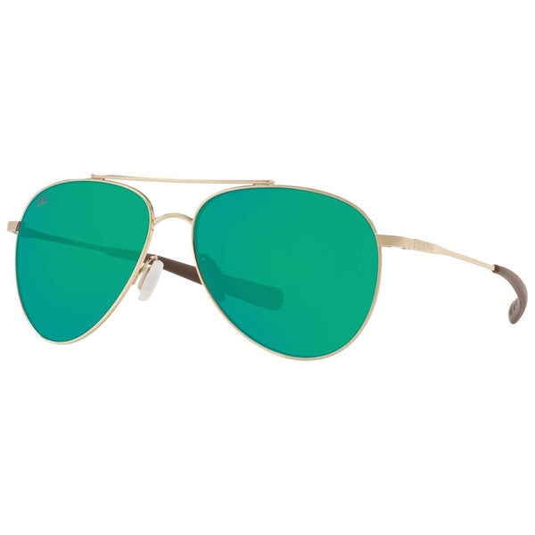 Costa del Mar Cook Sunglasses in Gold and Green Mirror 580g
