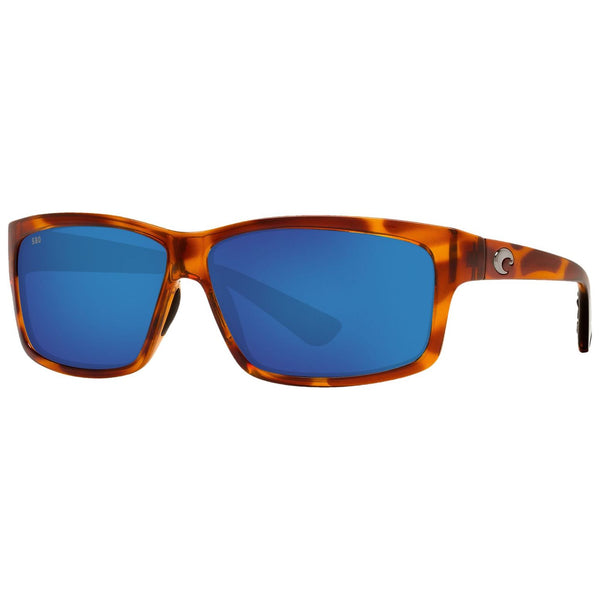 Costa del Mar Cut Sunglasses in Honey Tortoiseshell and Blue Mirror 580g