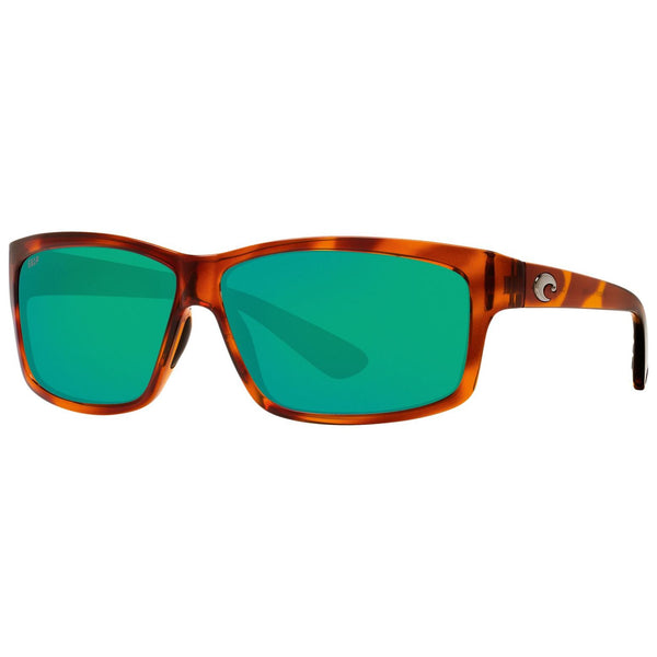 Costa del Mar Cut Sunglasses in Honey Tortoiseshell and Green Mirror 580p