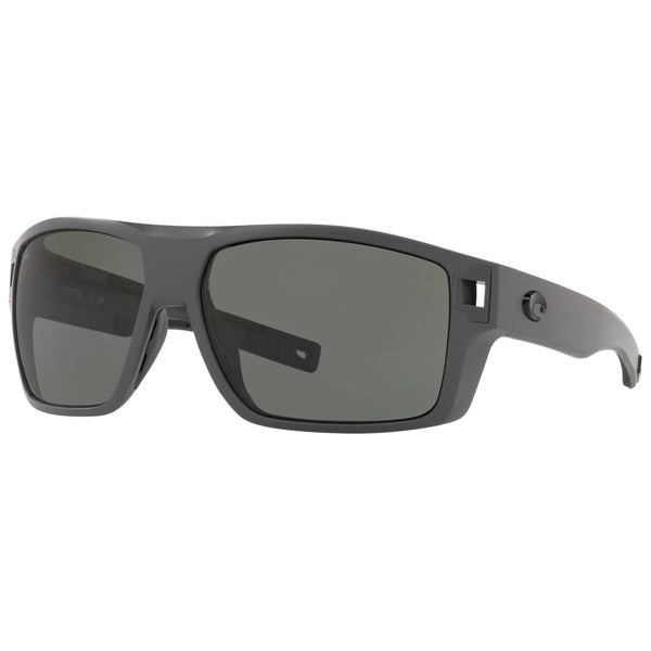 Costa del Mar Diego Sunglasses in Matte Gray and Gray 580g lenses