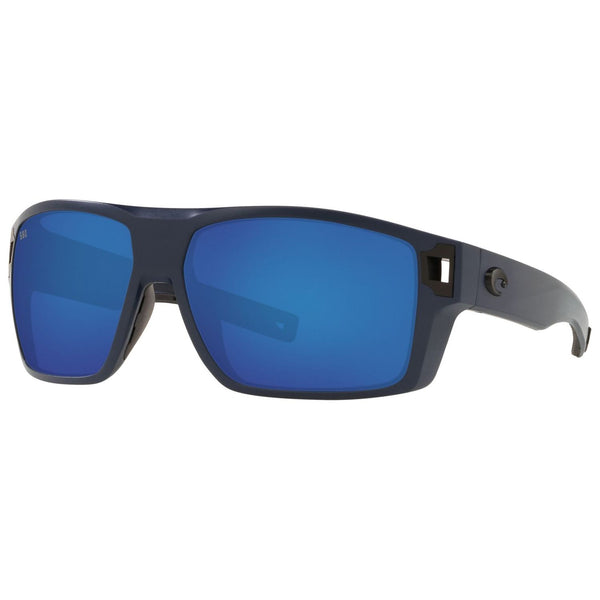 Costa del Mar Diego Sunglasses in Matte Midnight Blue and Blue Mirror 580g lenses