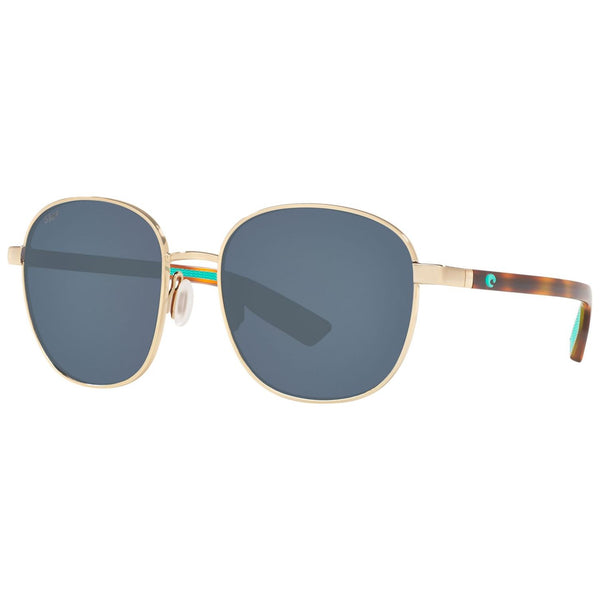 Costa del Mar Egret Sunglasses in Gold and Gray 580p