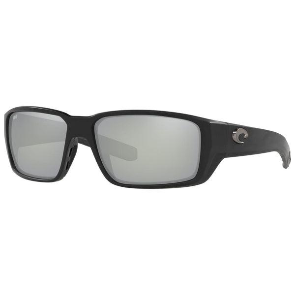 Costa del Mar Fantail Pro Sunglasses in Matte Black and Gray Silver Mirror 580g