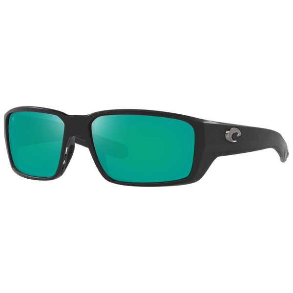 Costa del Mar Fantail Pro Sunglasses in Matte Black and Green Mirror 580g