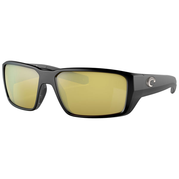 Costa del Mar Fantail Pro Sunglasses in Matte Black and Sunrise Silver Mirror 580g