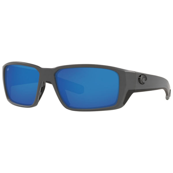 Costa del Mar Fantail Pro Sunglasses in Matte Grey and Blue Mirror 580g