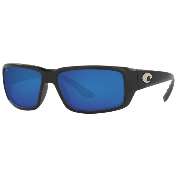 Costa del Mar Fantail Sunglasses in Matte Black and Blue Mirror 580g