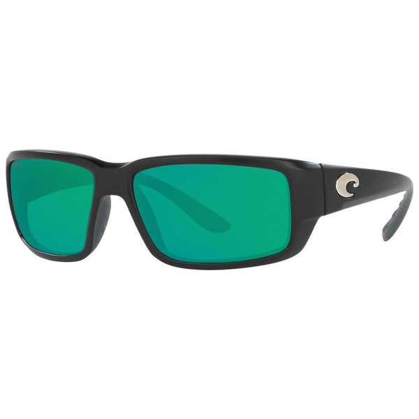 Costa del Mar Fantail Sunglasses in Matte Black and Green Mirror 580g