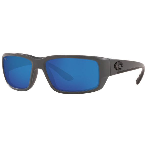 Costa del Mar Fantail Sunglasses in Matte Gray and Blue Mirror 580g