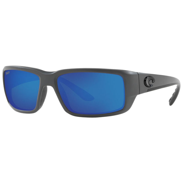Costa del Mar Fantail Sunglasses in Matte Gray and Blue Mirror 580p