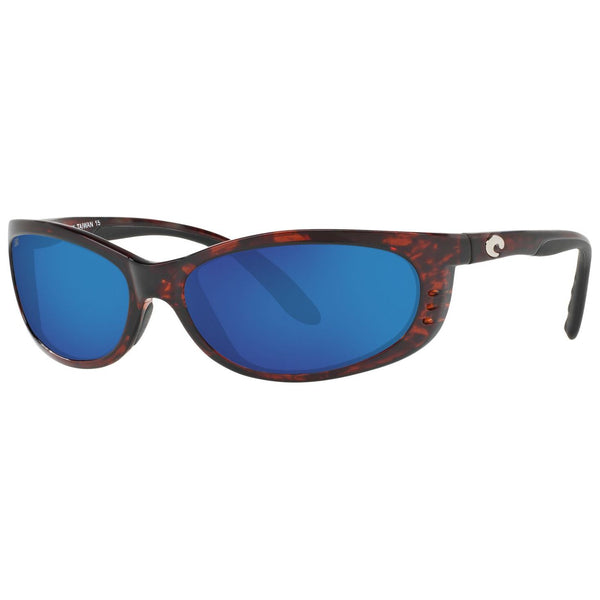 Costa del Mar Fathom Sunglasses in Tortoiseshell and Blue Mirror 580g