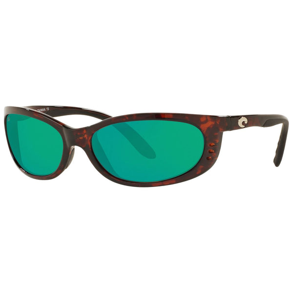 Costa del Mar Fathom Sunglasses in Tortoiseshell and Green Mirror 580g