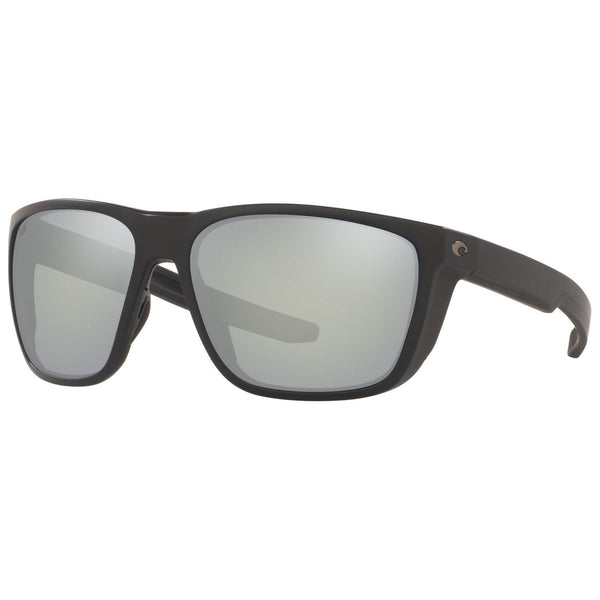 Costa del Mar Ferg Sunglasses in Matte Black and Gray Silver Mirror 580g
