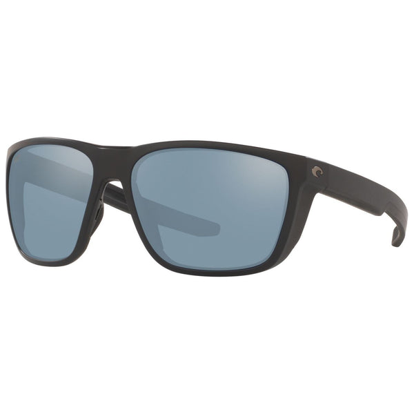 Costa del Mar Ferg Sunglasses in Matte Black and Gray Silver Mirror 580p