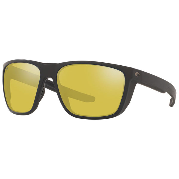 Costa del Mar Ferg Sunglasses in Matte Black and Sunrise Silver Mirror 580g