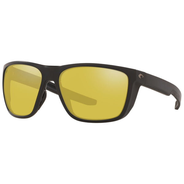 Costa del Mar Ferg Sunglasses in Matte Black and Sunrise Silver Mirror 580p