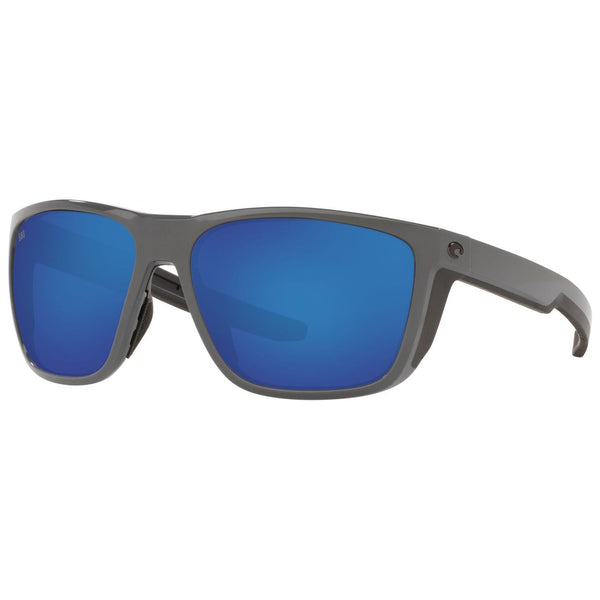 Costa del Mar Ferg Sunglasses in Shiny Gray and Blue Mirror 580g