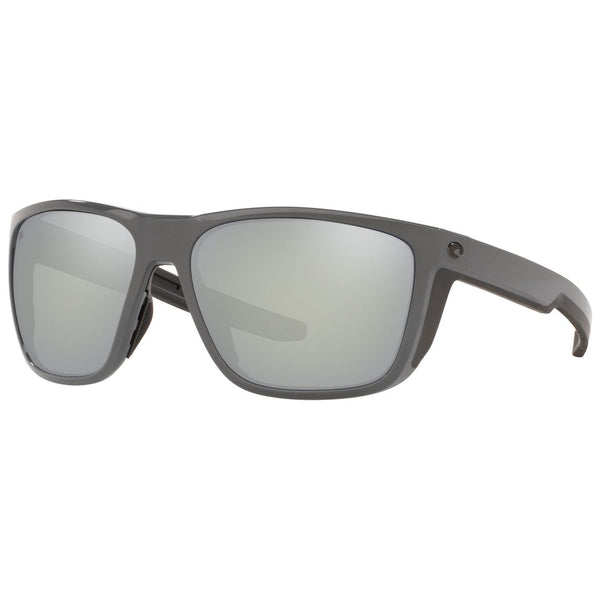 Costa del Mar Ferg Sunglasses in Shiny Gray and Gray-Silver Mirror 580g lenses
