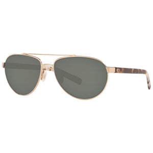 Costa del Mar Fernandina Sunglasses in Brushed Gold and Gray 580g lenses