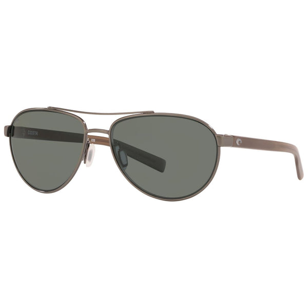 Costa del Mar Fernandina Sunglasses in Brushed Gunmetal and Gray 580g lenses