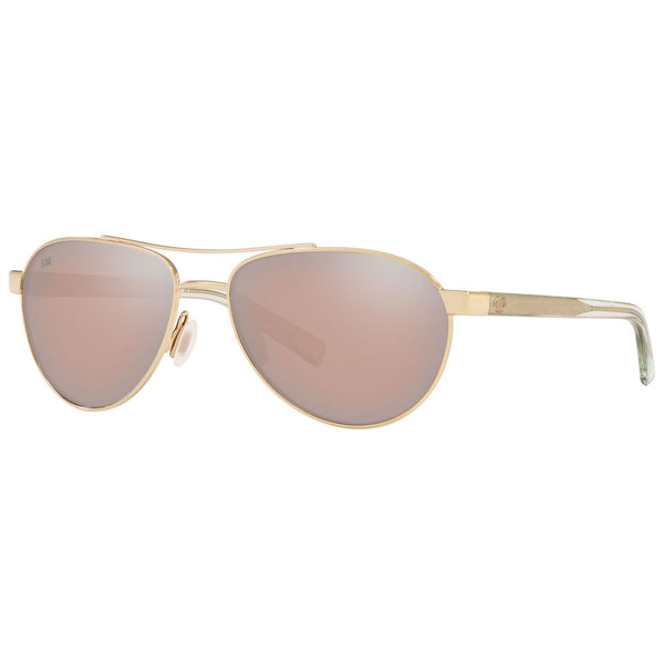 Costa del Mar Fernandina Sunglasses in Gold and Copper-Silver Mirror 580g lenses