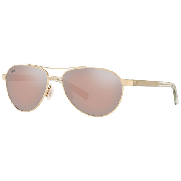 Costa del Mar Fernandina Sunglasses in Gold and Copper-Silver Mirror 580p lenses