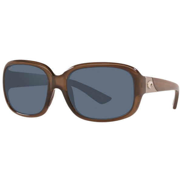 Costa del Mar Gannet Sunglasses in Shiny Taupe and Crystal Gray 580p lenses